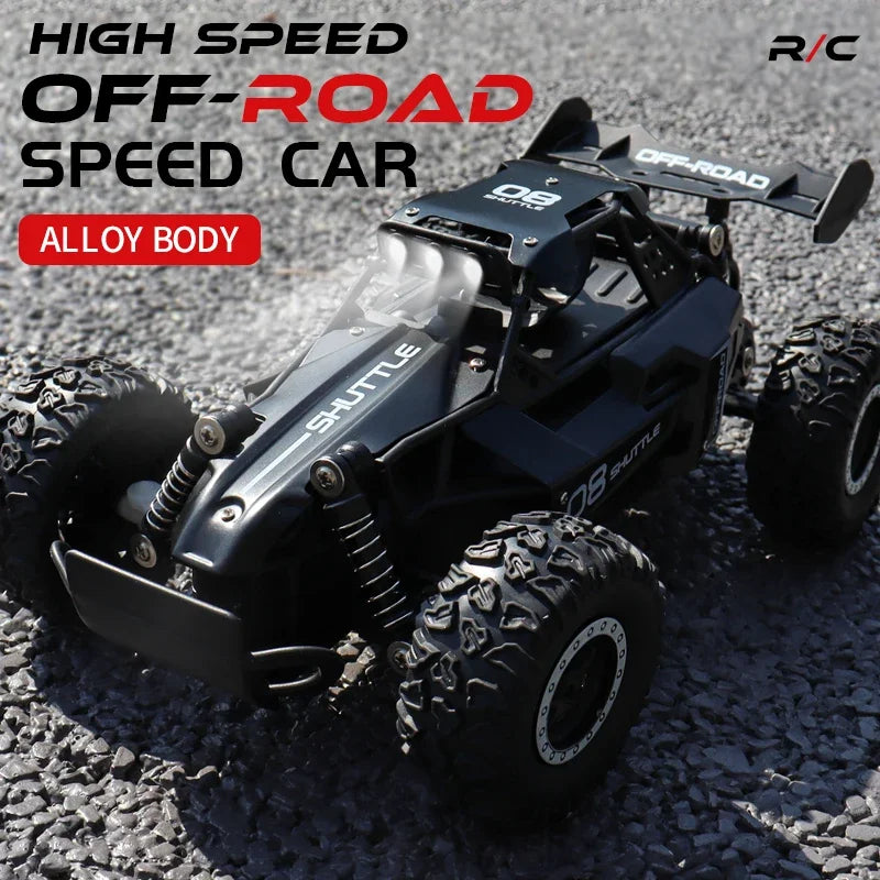 1:16 RC Car with LED Lights – High-Speed Off-Road Adventure