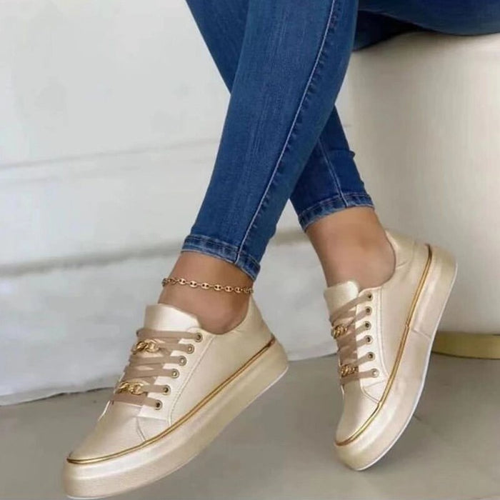 Ramona Lace-up Casual Platform Sports Sneakers