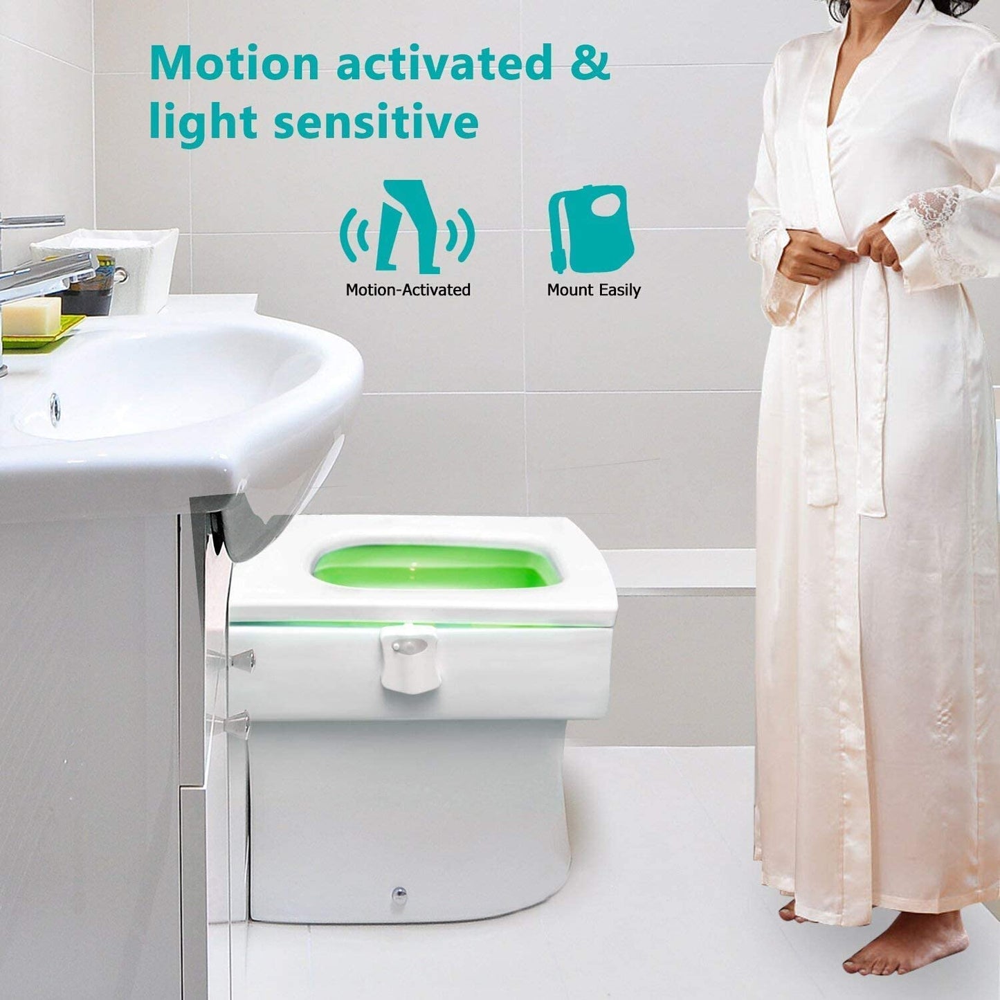 Motion Sensor Toilet Night Light