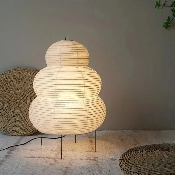 Japanese-Style LED Rice Paper Table Lamp – Noguchi Three-Tone Eye Protection Lamp