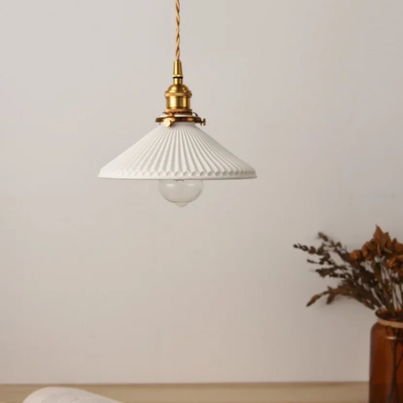 Modern White Ceramic Pendant Lights for Kitchen and Dining Room