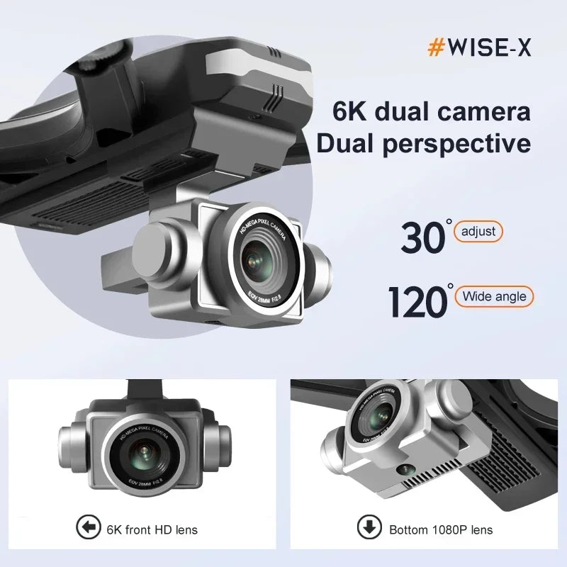 V14 Drone – 8K HD Wide Angle Camera with Dual Cameras