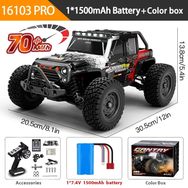 RC High Speed Drift Monster Truck – Remote Control Off-Road Racing Car for Kids & Adults