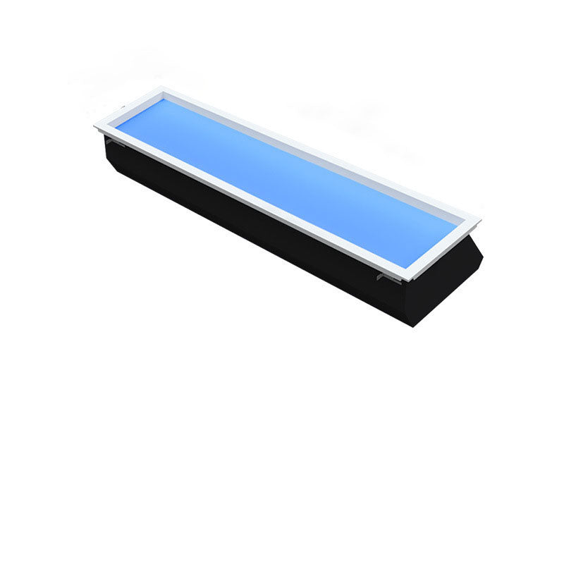 Moderne LED-Deckenleuchte aus Aluminium in Blau