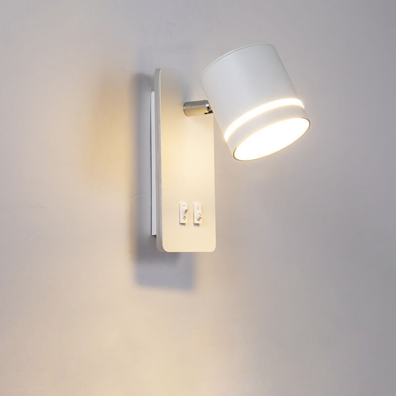 Minimalist Rectangle Spotlight Rotatable LED Reading Wall Sconce Lamp