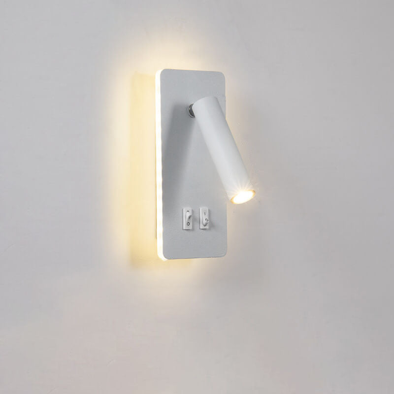 Minimalistische rechteckige Spotlight drehbare LED-Lesewandleuchte