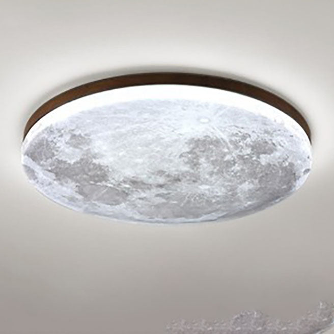 Nordic Minimalist Moon Acrylic LED Mount Ceiling Light