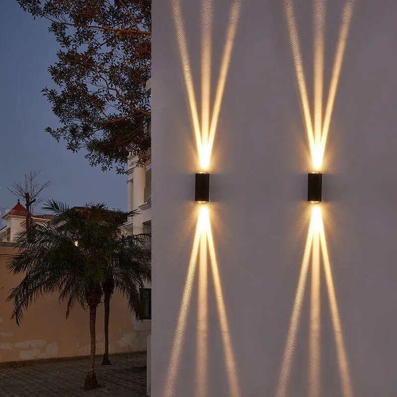 Modern Waterproof Rectangular LED Outdoor Wall Sconce Lamp