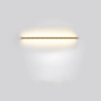 Japanische minimalistische Holzstreifen LED Wandleuchte Lampe 