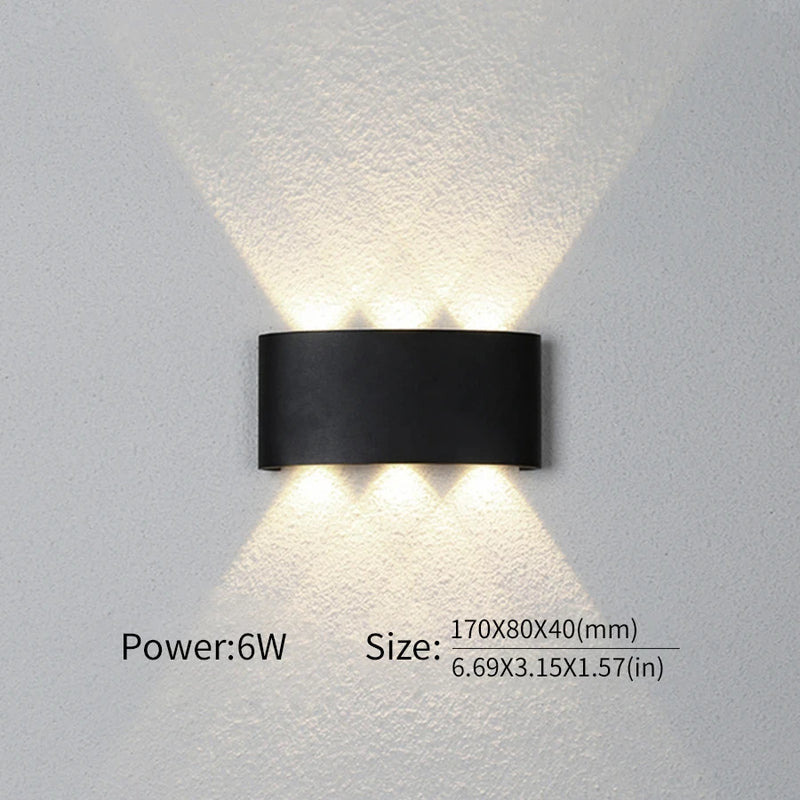 LED Waterproof Wall Lamp – IP66 Up and Down Lighting