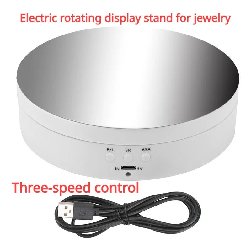 Jewelry Rotating Turntable – Remote Controlled Electric Display Stand