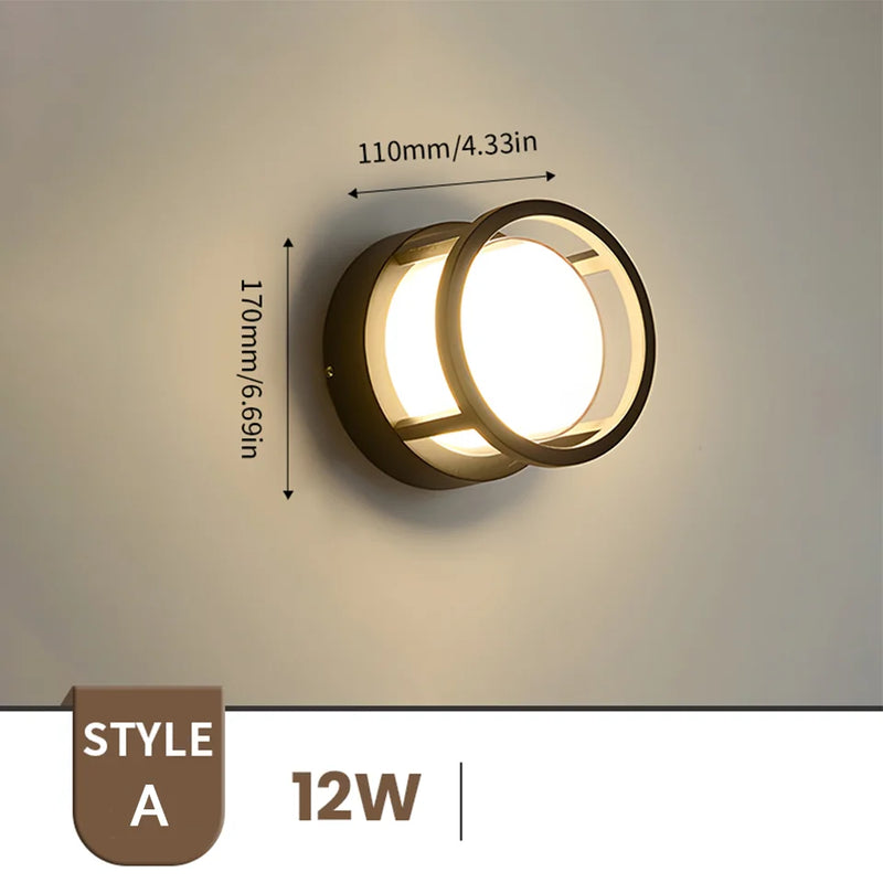 LED Outdoor Wall Light – Waterproof IP66 with Motion Sensor