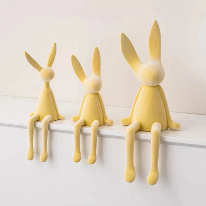 Scandinavian Abstract Rabbit Sculptures