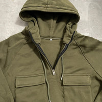 Tactical Half Zip-Up Fleece Hoodie/Jacket – Military-Grade Performance