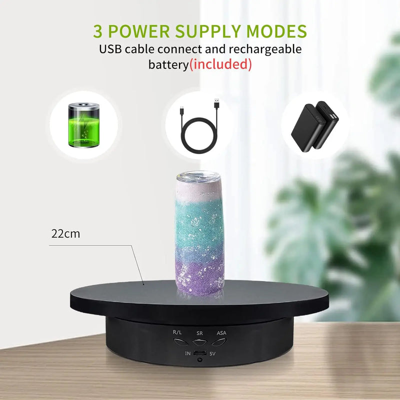 Jewelry Rotating Turntable – Remote Controlled Electric Display Stand