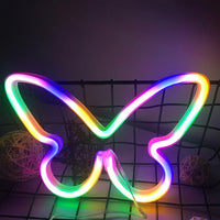 Butterfly Neon Sign – USB/Battery Powered LED Neon Light for Home Decor