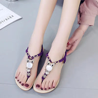 Women's Owl Patterned Toe Post Sandals