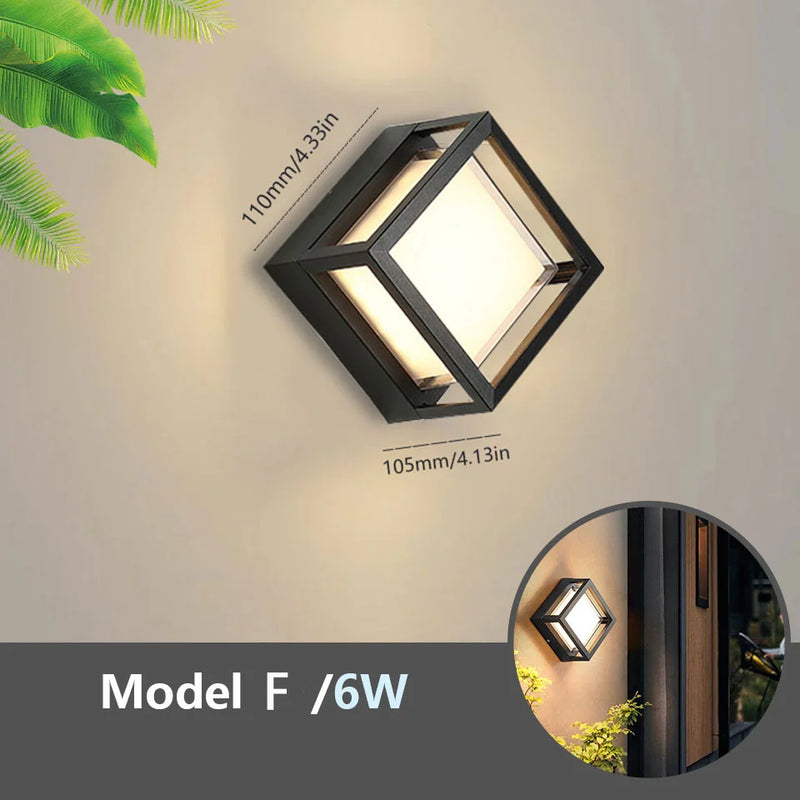 LED Outdoor Wall Light – Waterproof IP66 with Motion Sensor