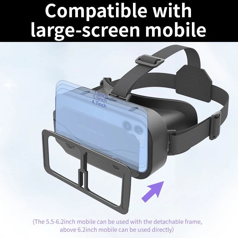 VR Glasses Virtual Reality Headset – 3D Goggles for Smartphones