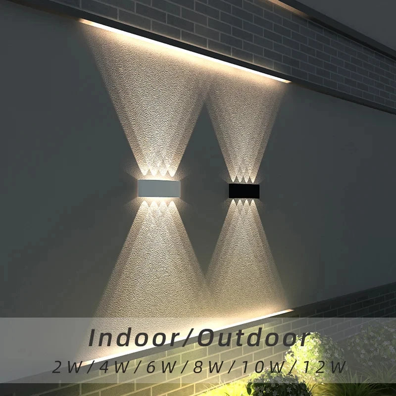 LED Waterproof Wall Lamp – IP66 Up and Down Lighting