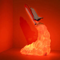 Space Rocket Launch 3D Illusion LED Night Lamp