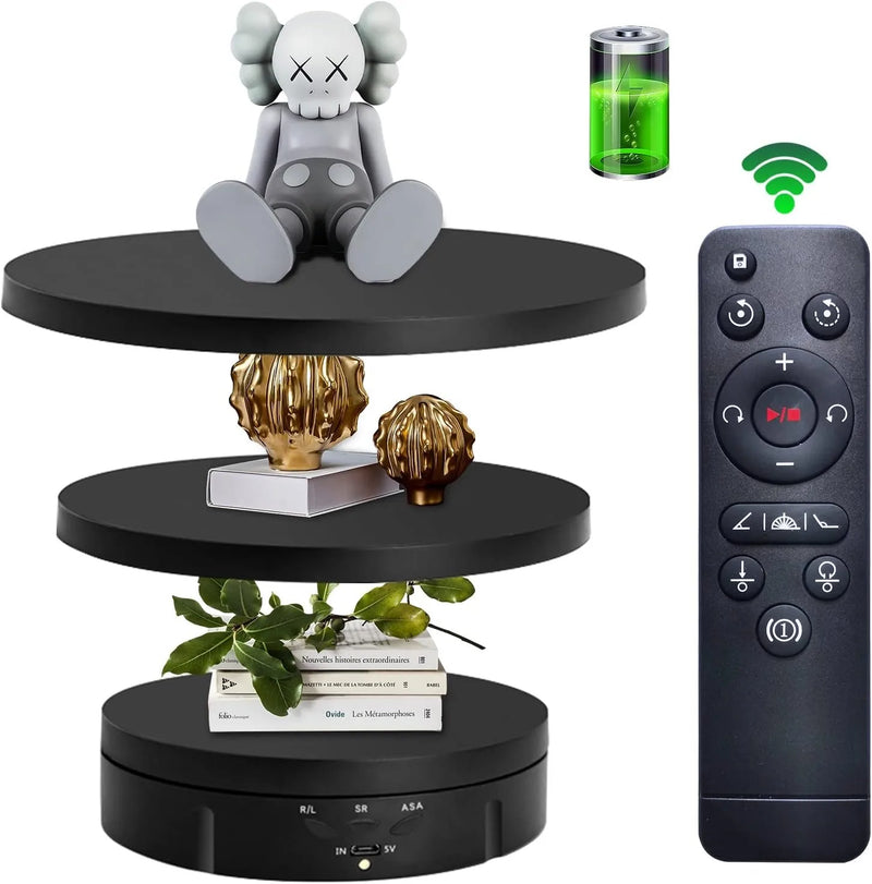 Jewelry Rotating Turntable – Remote Controlled Electric Display Stand