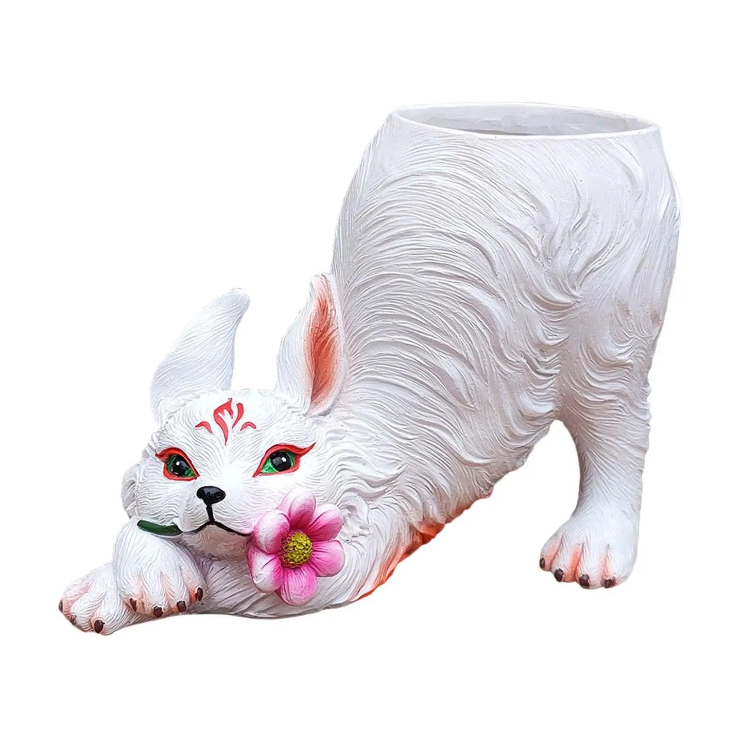 Cat Statue Flowerpot – Handcrafted Decorative Flower Basket