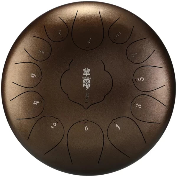 13-Tone Harmony Drum (12 Inch) – Handcrafted Steel Meditation Tongue Drum