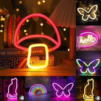 Butterfly Neon Sign – USB/Battery Powered LED Neon Light for Home Decor