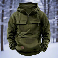 Tactical Half Zip-Up Fleece Hoodie/Jacket – Military-Grade Performance