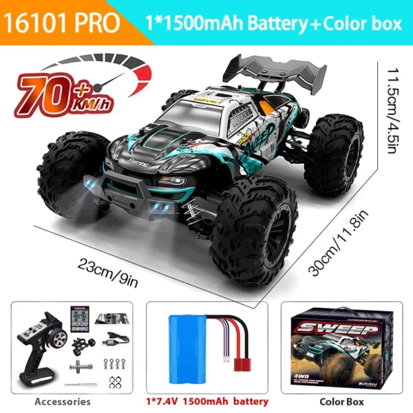 RC High Speed Drift Monster Truck – Remote Control Off-Road Racing Car for Kids & Adults