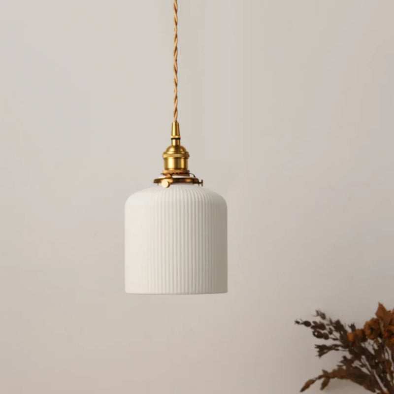 Modern White Ceramic Pendant Lights for Kitchen and Dining Room