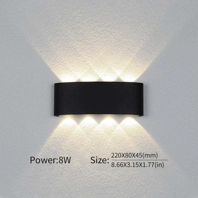 LED Waterproof Wall Lamp – IP66 Up and Down Lighting