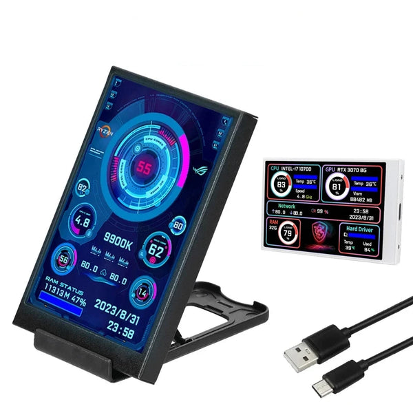 3.5 Inch IPS Type C Secondary Screen – USB LCD Monitor for Computer