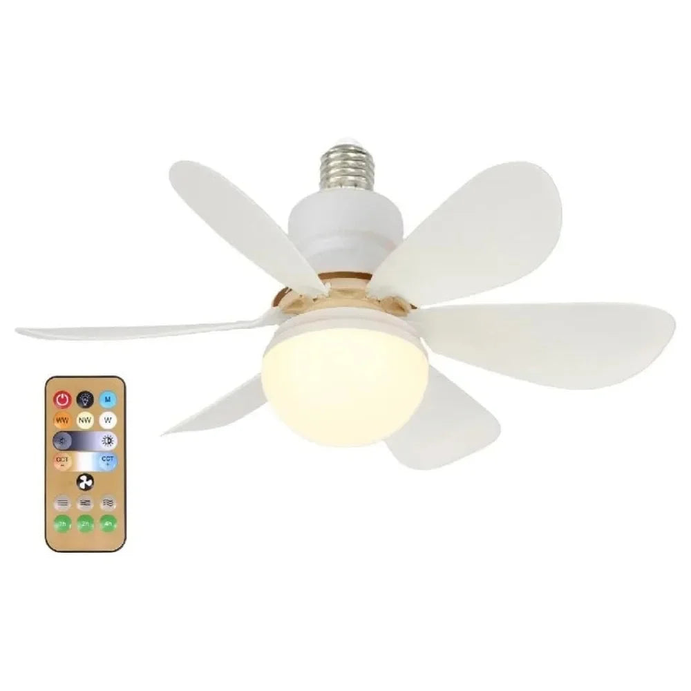 20.5-Inch 30W Ceiling Fan with Remote Control – LED Light