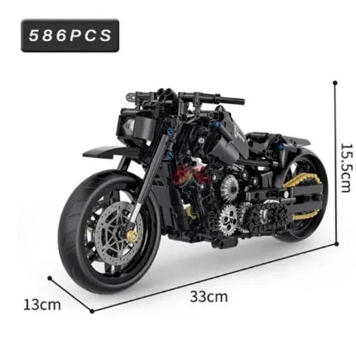 High-Tech Motorcycle Building Set – DIY Model Kit for Creative Builders