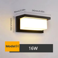 LED Outdoor Wall Light – Waterproof IP66 with Motion Sensor