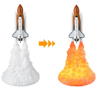 Space Rocket Launch 3D Illusion LED Night Lamp