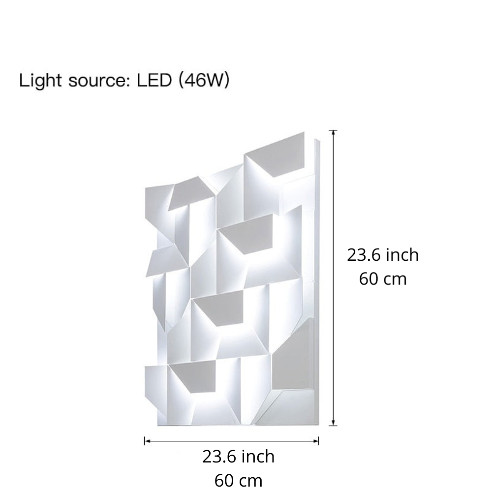 Geometrische Wandwandlampe