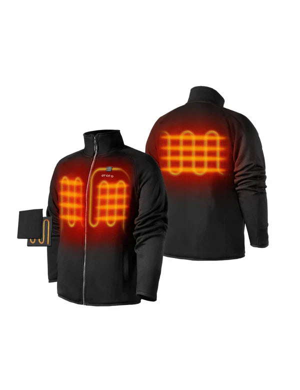 Men's Heated Fleece Jacket Stay Warm in Style