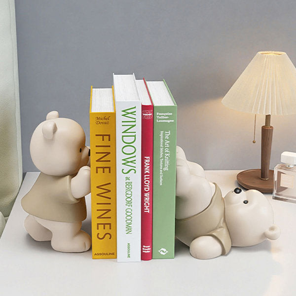 Cute Resin Bear Bookends Decoration