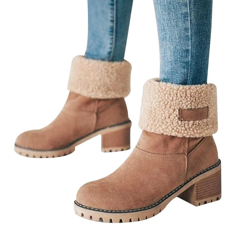 Seniors' Chunky Heel Winter Boots