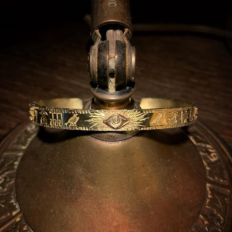 Eye Of Horus Protection Copper Cuff Bracelet Bangle