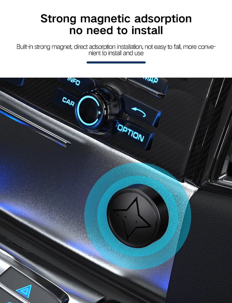 GPS Tracker for Vehicles Strong Magnetic Car Vehicle Tracking Anti-Lost,  Multi-Function GPS Mini Locator