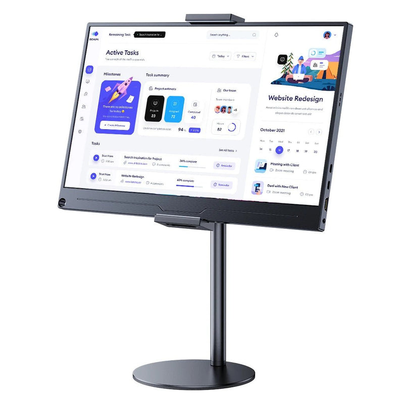 Adjustable Portable Monitor Stand – Desktop Bracket for Tablets & Phones