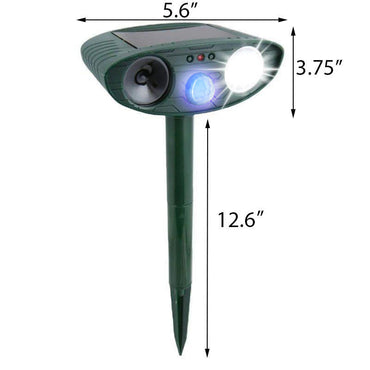Ultraschall-Katzenabwehr für draußen | Solarbetriebenes Ultraschall-Tier- und Schädlingsabwehrmittel