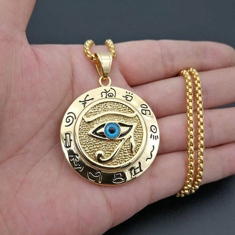 Halskette mit Schutzanhänger „Auge des Horus“