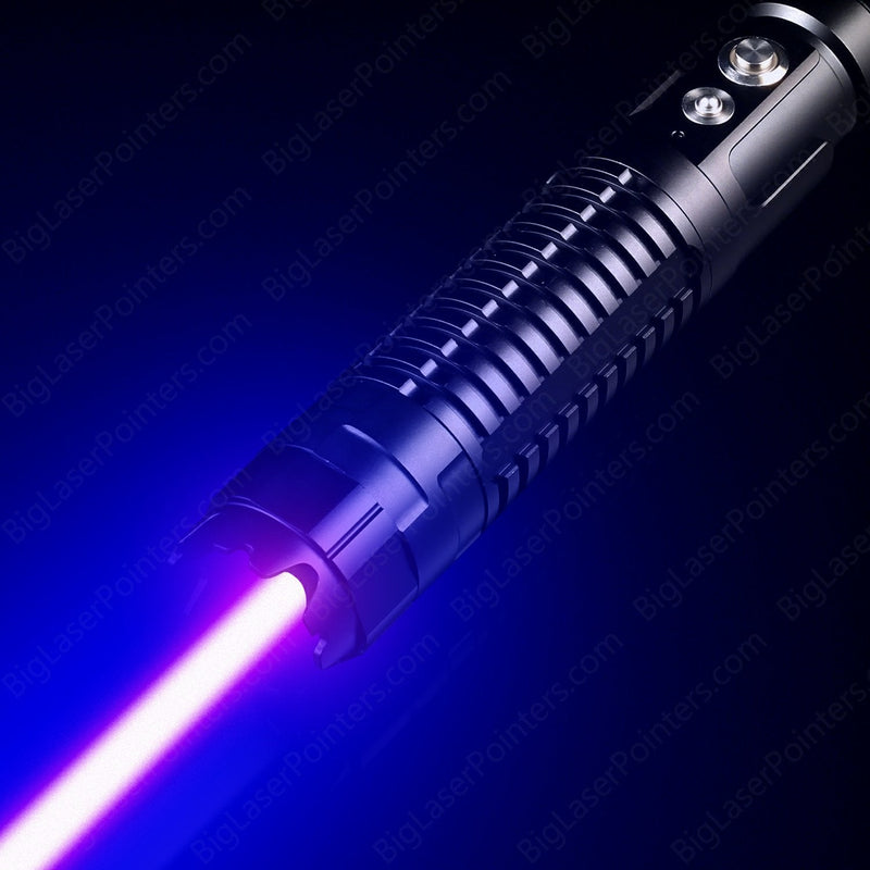 Brennende blaue taktische Hochleistungs-Laser-Taschenlampe - Taschenlampen in Militärqualität