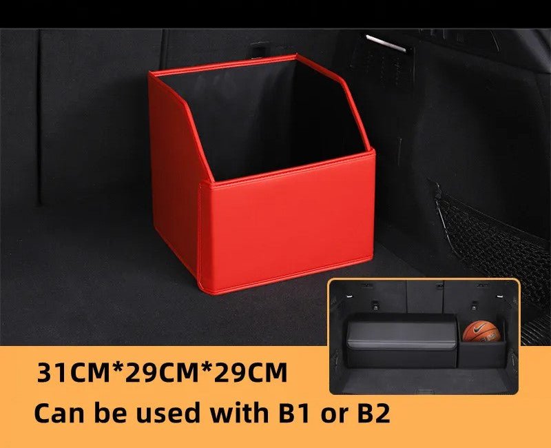 Car Trunk Organizer – Stylish Leather Storage Bag for Easy Tidying