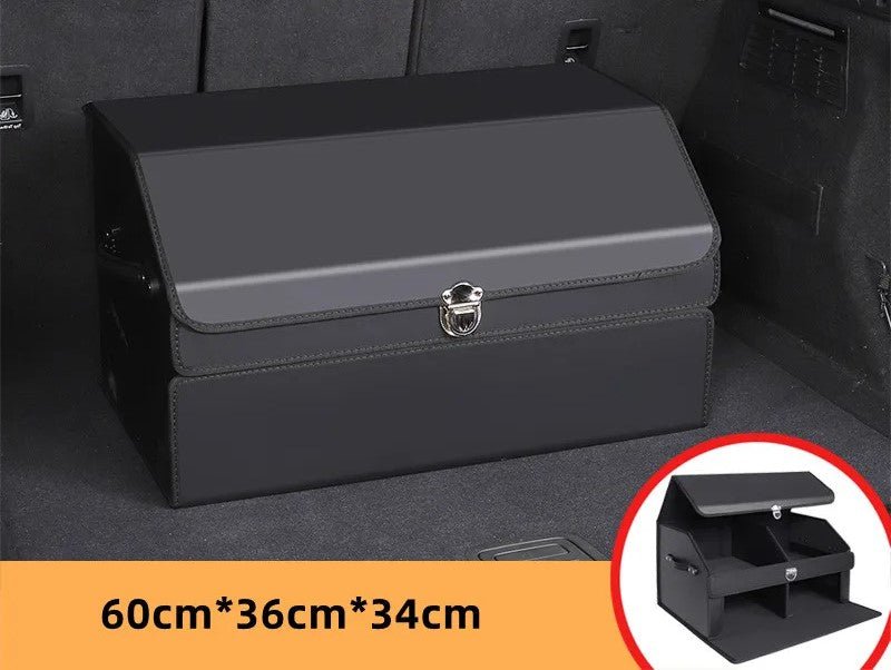 Car Trunk Organizer – Stylish Leather Storage Bag for Easy Tidying